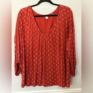 Old Navy burnt orange long sleeve top XXL